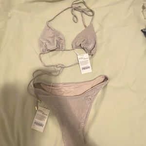 Bottom: Monday Swimwear Pearl Shimmer bikini